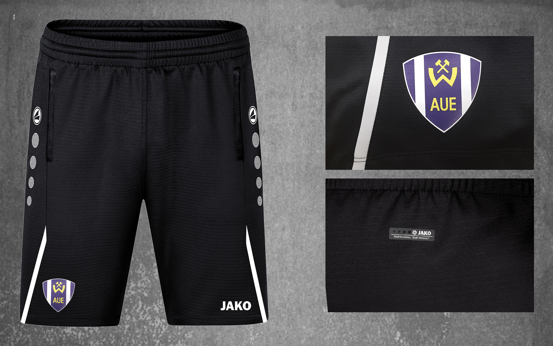 9022_ShortSW Team-Short SCHWARZ Kids