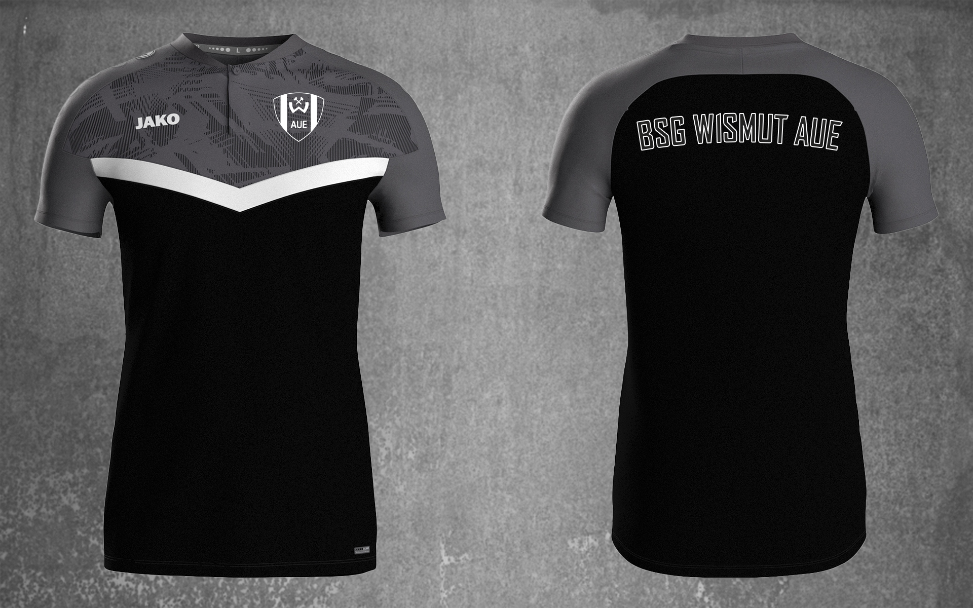 90506324_Polo_GrauWeissSW Team-Poloshirt KONIK