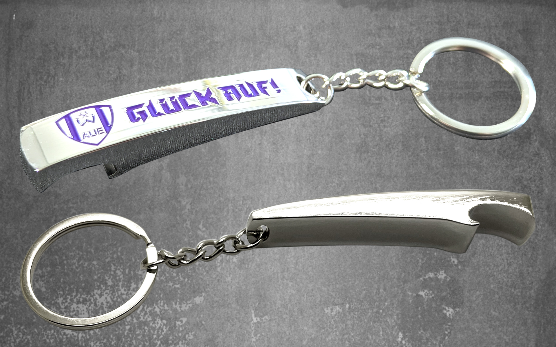 Flaschenöffner-Schlüsselanhänger GLÜCK AUF