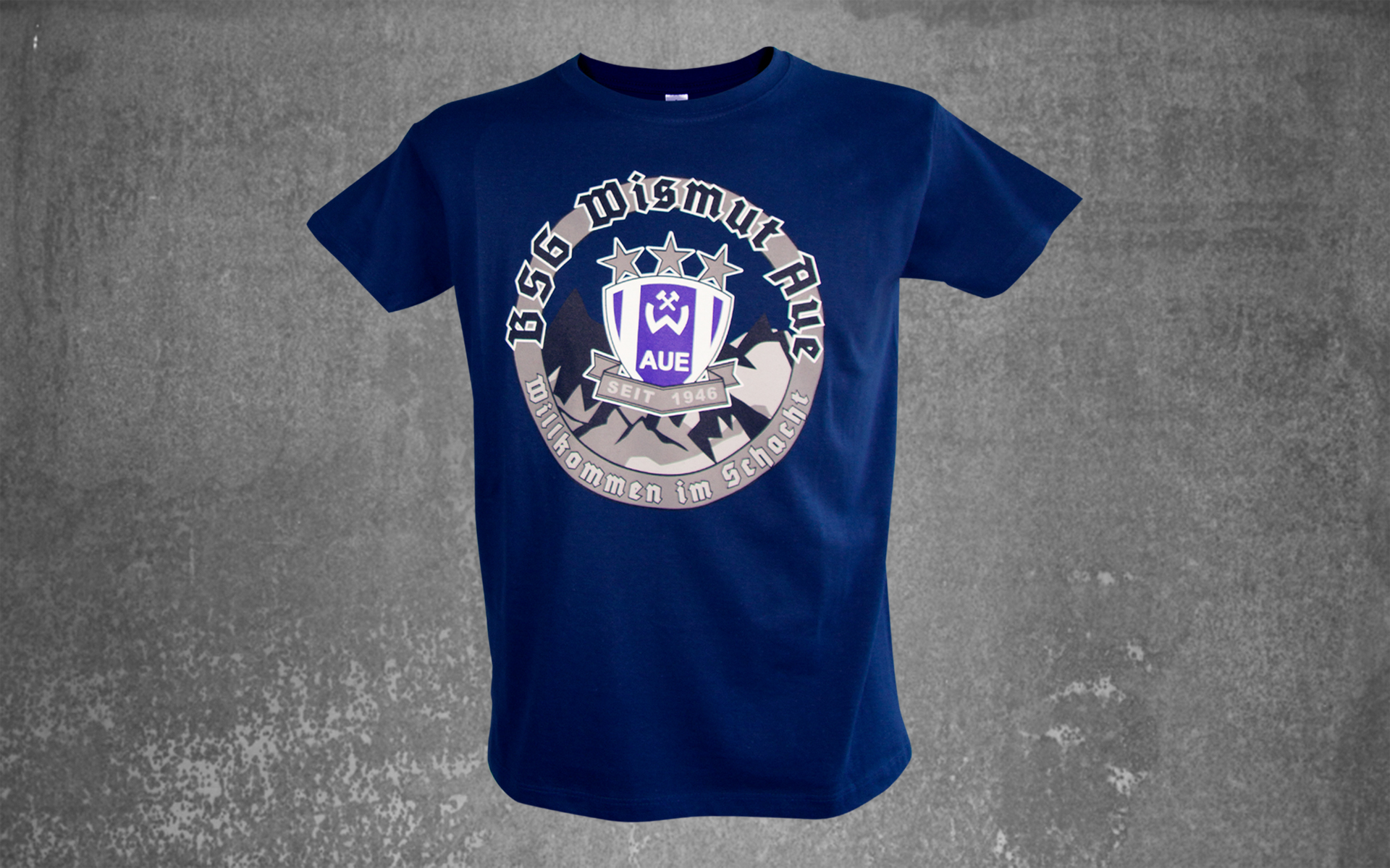 T-Shirt Willkommen im Schacht DUNKELBLAU