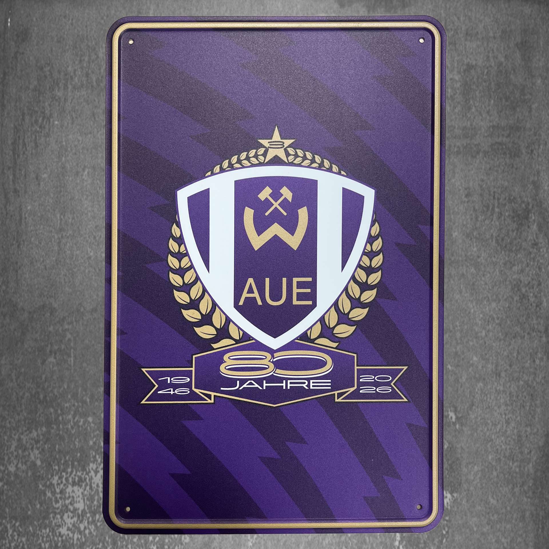 Blechschild 80 JAHRE